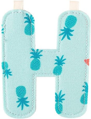 Lettre H en tissu