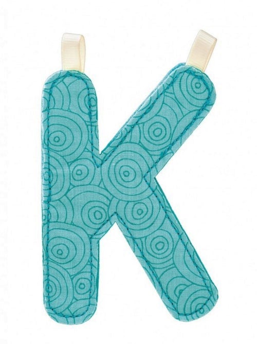 Lettre K en tissu - Kiabi