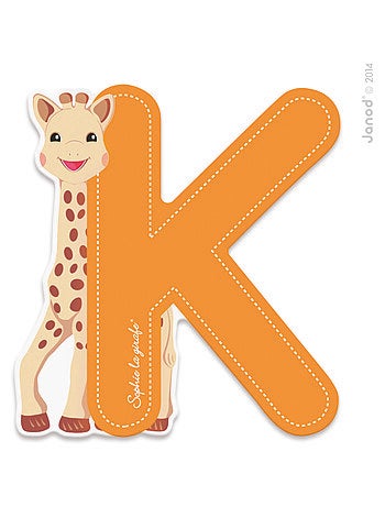 Lettre K Sophie la Girafe