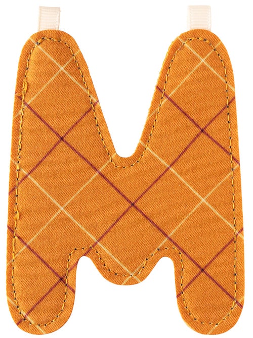 Lettre M en tissu - Kiabi