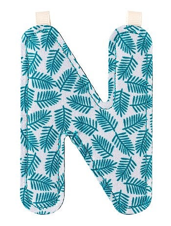 Lettre N en tissu