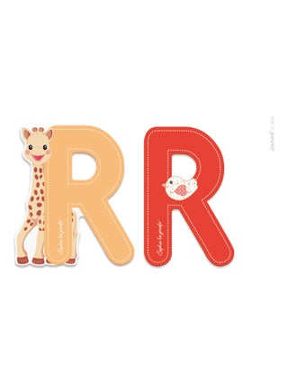 Lettre R Sophie la Girafe