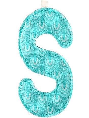 Lettre S en tissu