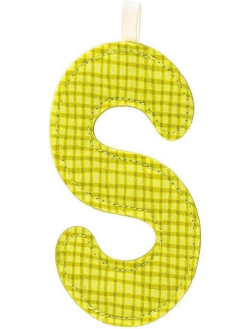 Lettre S en tissu Bleu - Kiabi