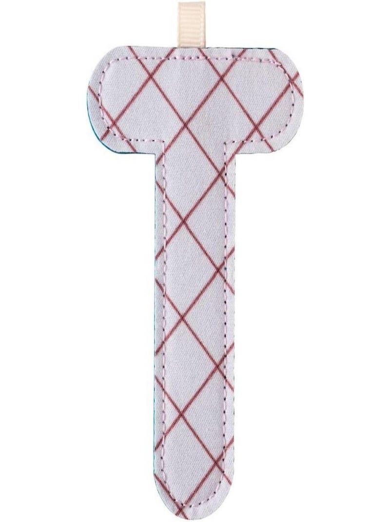 Lettre T en tissu Bleu - Kiabi