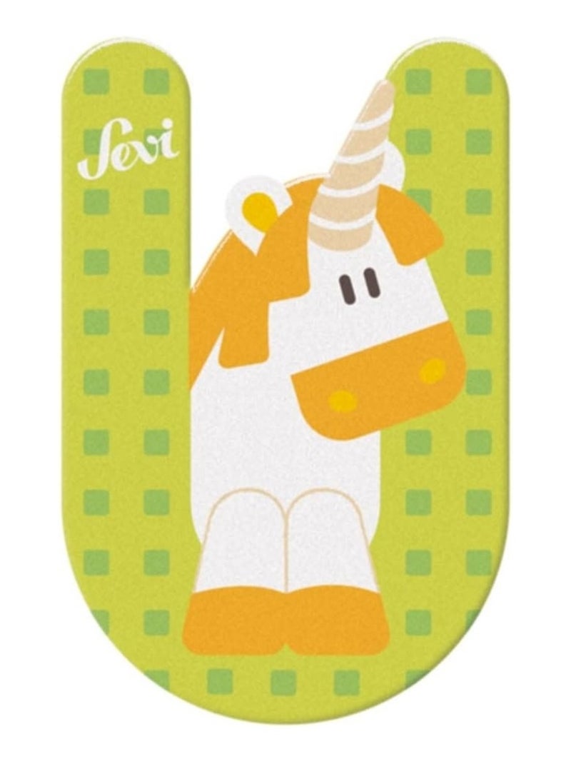 Lettre U - Unicorne Licorne Rose - Kiabi
