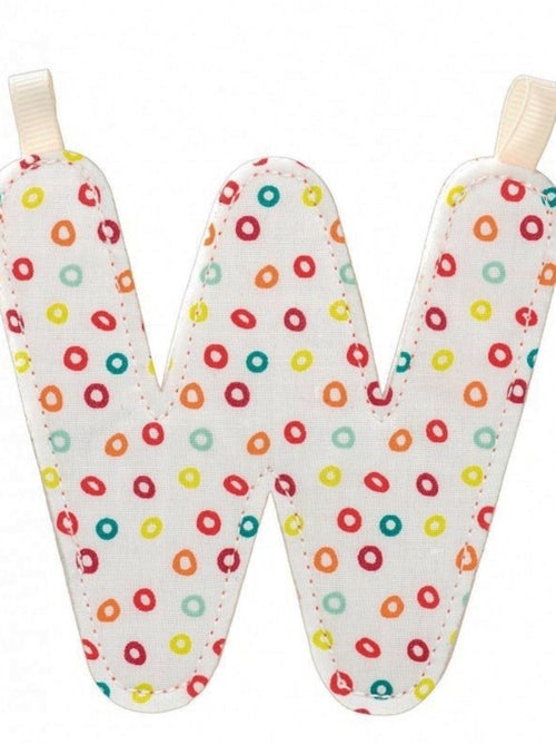 Lettre W en tissu - Kiabi