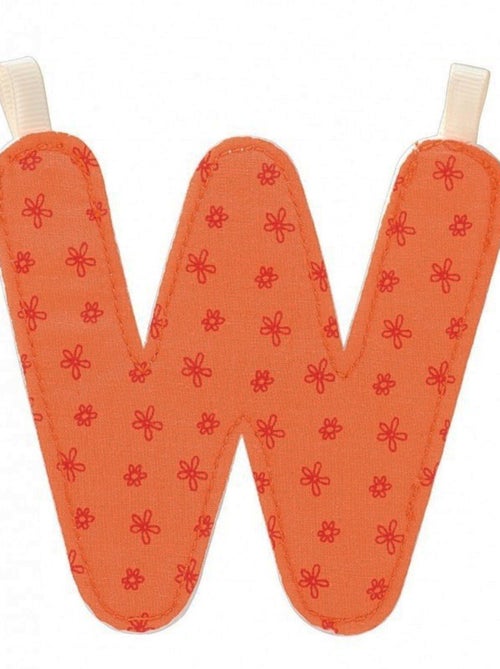 Lettre W en tissu - Kiabi