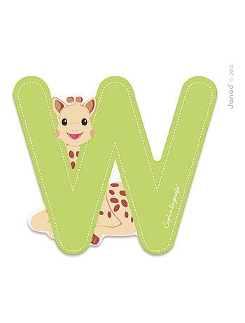 Lettre W Sophie la Girafe