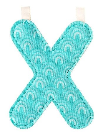 Lettre X en tissu