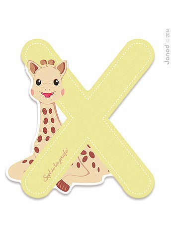Lettre X Sophie la Girafe