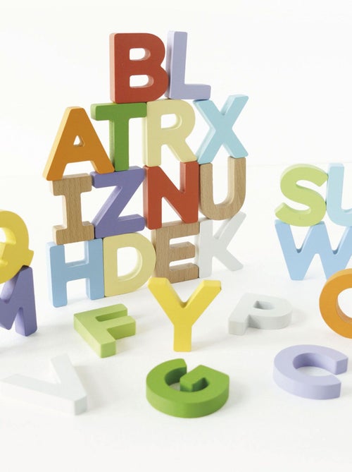 Lettres de l'alphabet en bois - Kiabi