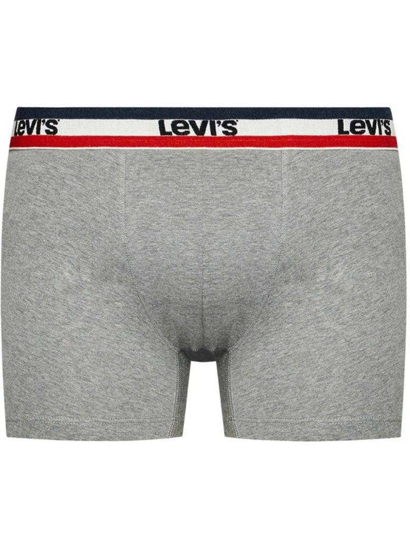 Levis - Boxers Noir Gris - Kiabi