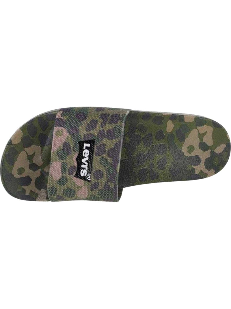 Levis - Claquettes JUNE STAMP Vert - Kiabi
