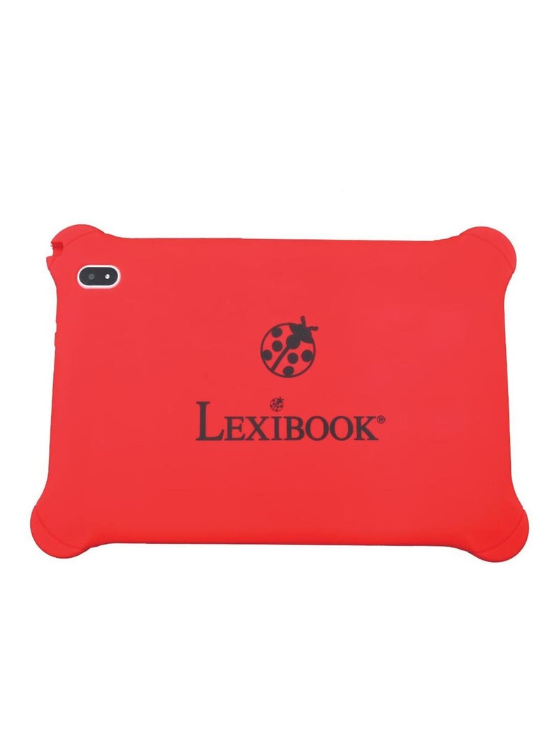 Lexibook Lexipad 10'' Tablette Ludo-éducative Android Pour Toute La Famille - Contrôle Parental, Contenu Éducatif Et Jeux, Rouge/Blanc