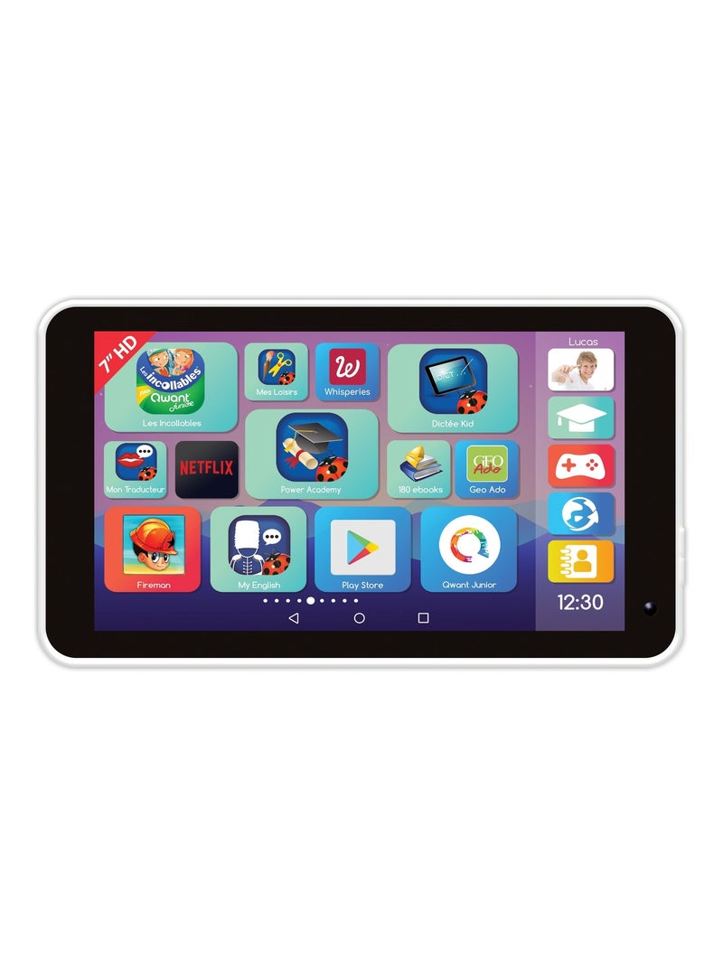 Lexitab®  Master 7", La Tablette Ludo-éducative Pour Les 6-14 Avec Contrôle Parental Blanc - Kiabi
