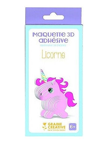 Licorne - maquette en bois 3d a assembler