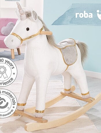 Licorne à bascule avec selle et bride pour bébé dès 18 mois 'Roba'