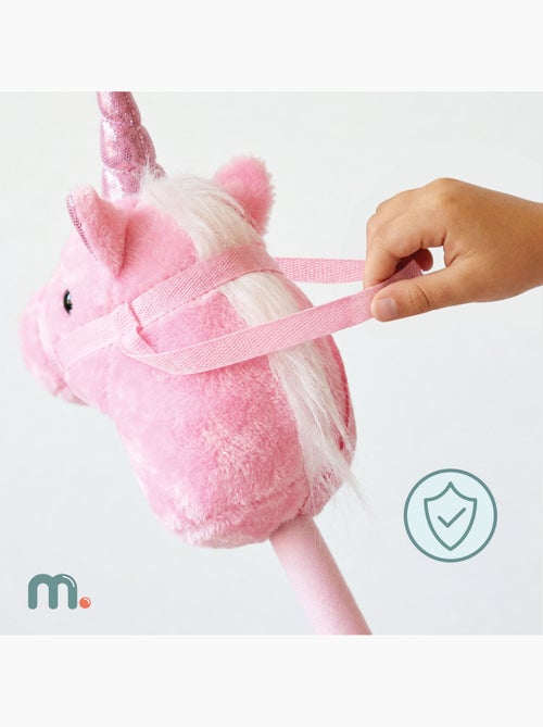 Licorne à bâton hobby horse peluche douce mamabrum dès 18 mois 80 cm - Kiabi