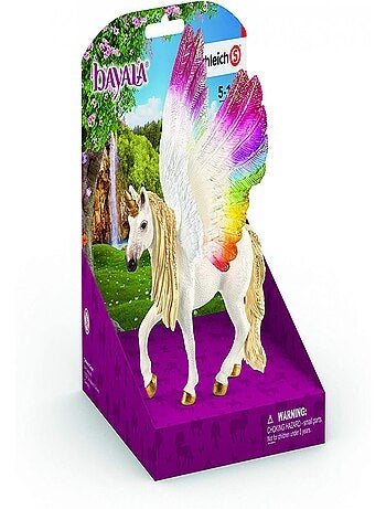 Licorne ailée arc-en-ciel