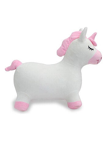 Licorne animal rebondissant avec pompe