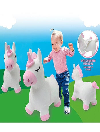 Licorne animal rebondissant avec pompe
