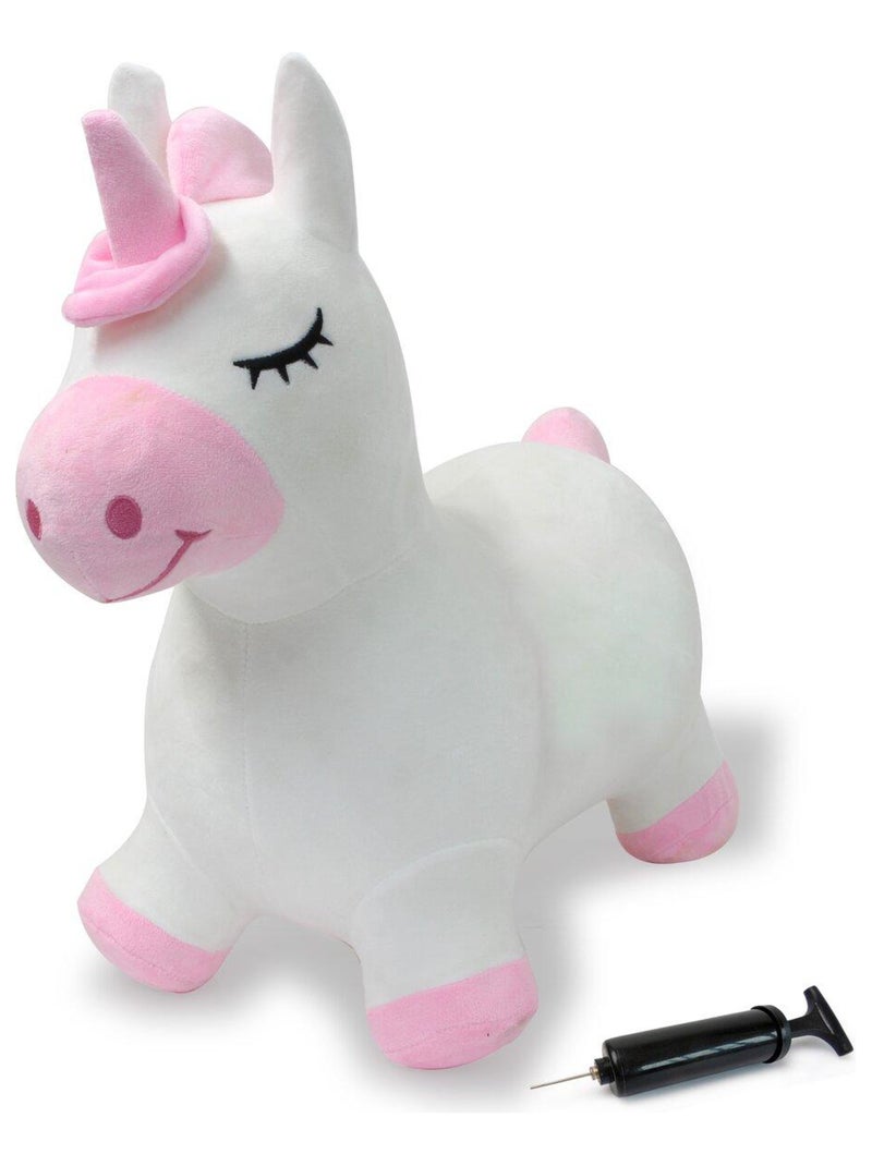 Licorne animal rebondissant avec pompe Rose - Kiabi