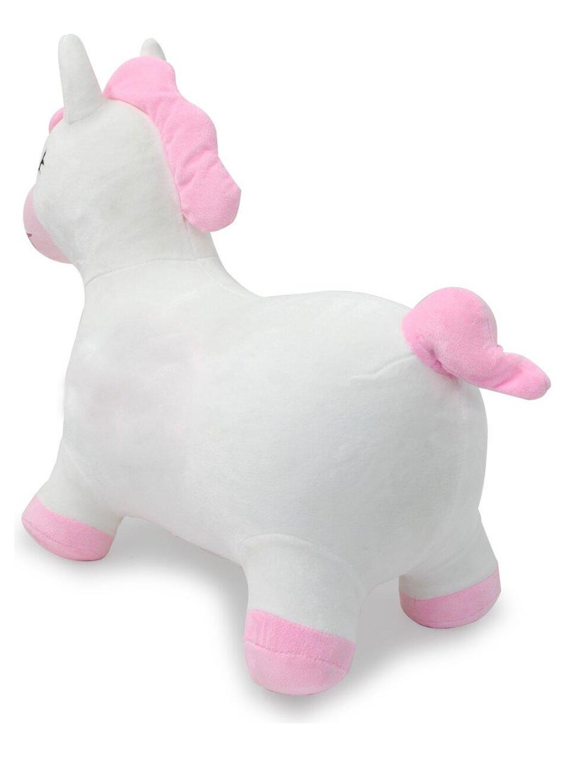 Licorne animal rebondissant avec pompe Rose - Kiabi