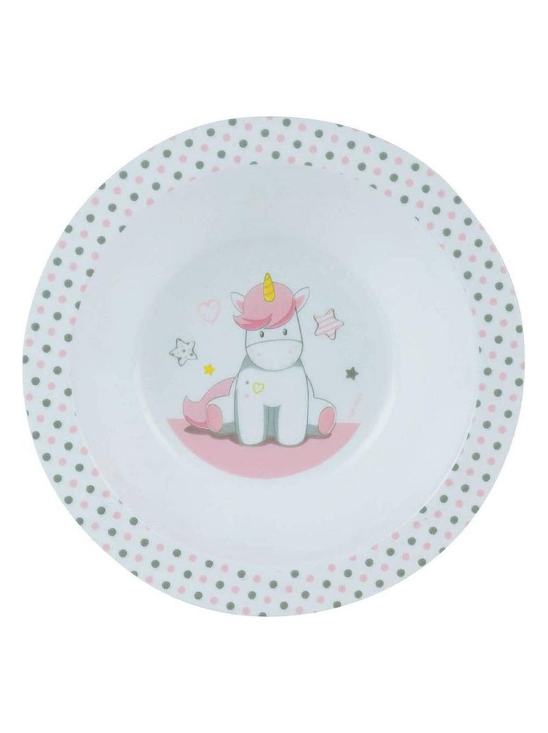 LICORNE LOT AVEC 2 BOLS, 2 SETS DE COUVERTS ET 1 PELUCHE 17 CM Multicolore - Kiabi