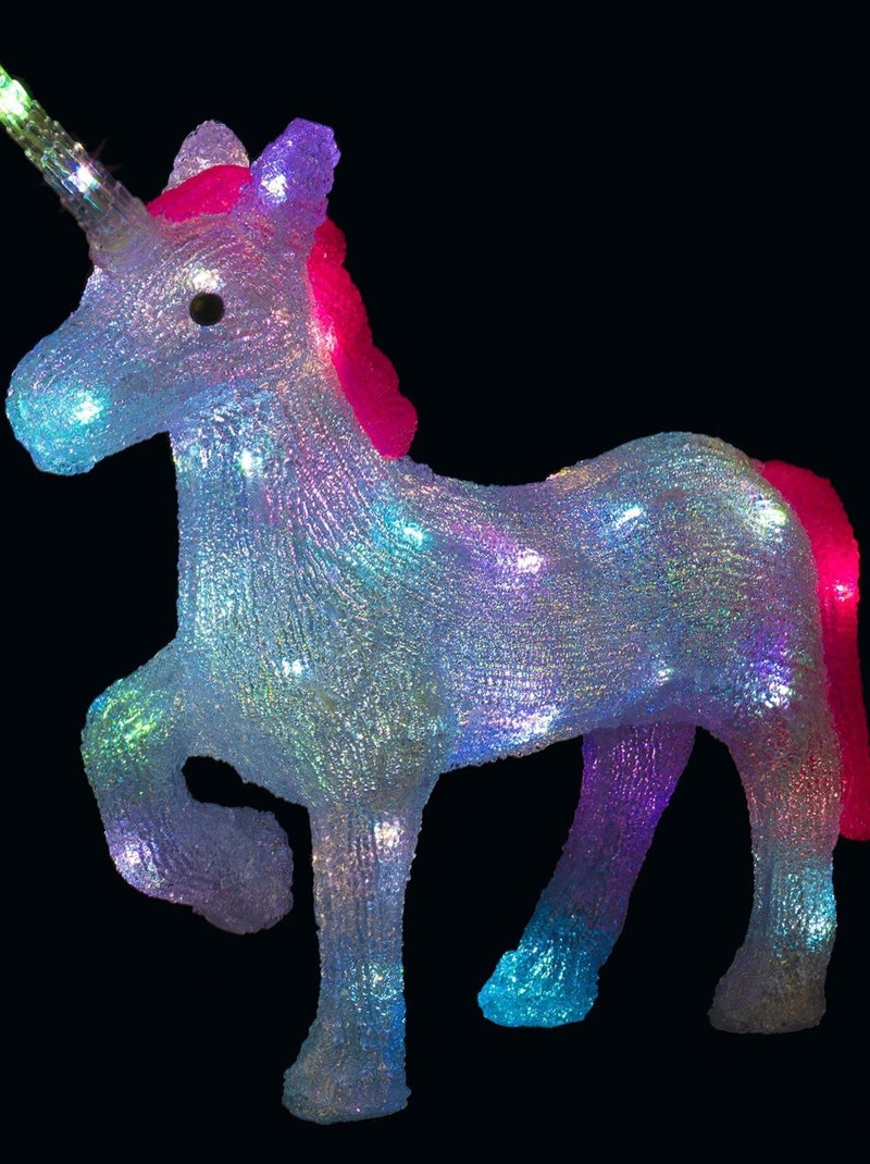 Licorne lumineuse d'extérieur Blanc - Kiabi