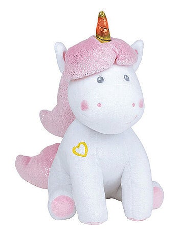 Licorne PELUCHE MUSICALE & LUMINEUSE H24cm