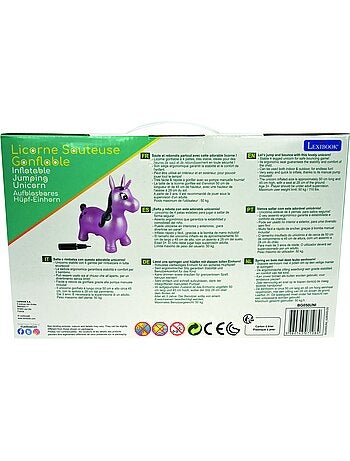Licorne Sauteuse Gonflable Rose