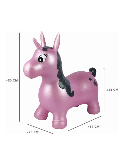 Licorne Sauteuse Gonflable Rose - Kiabi