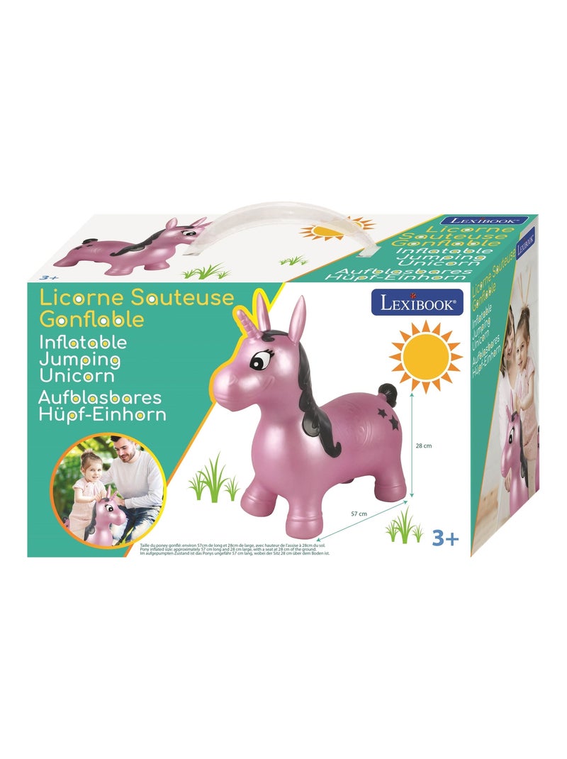 Licorne Sauteuse Gonflable Rose Violet - Kiabi
