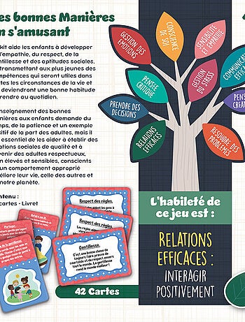 LIFE SKILLS JEU DE CARTES DES BONNES MANIERES