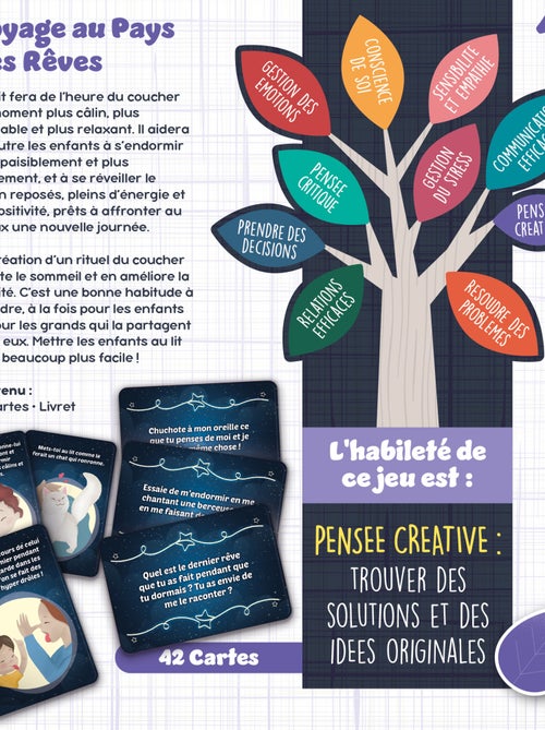 LIFE SKILLS  JEU DE CARTES POUR UNE BONNE NUIT - Kiabi