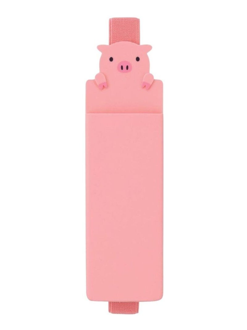Lihit Lab Punilabo Marque page Etui à stylo Cochon Rose - Kiabi