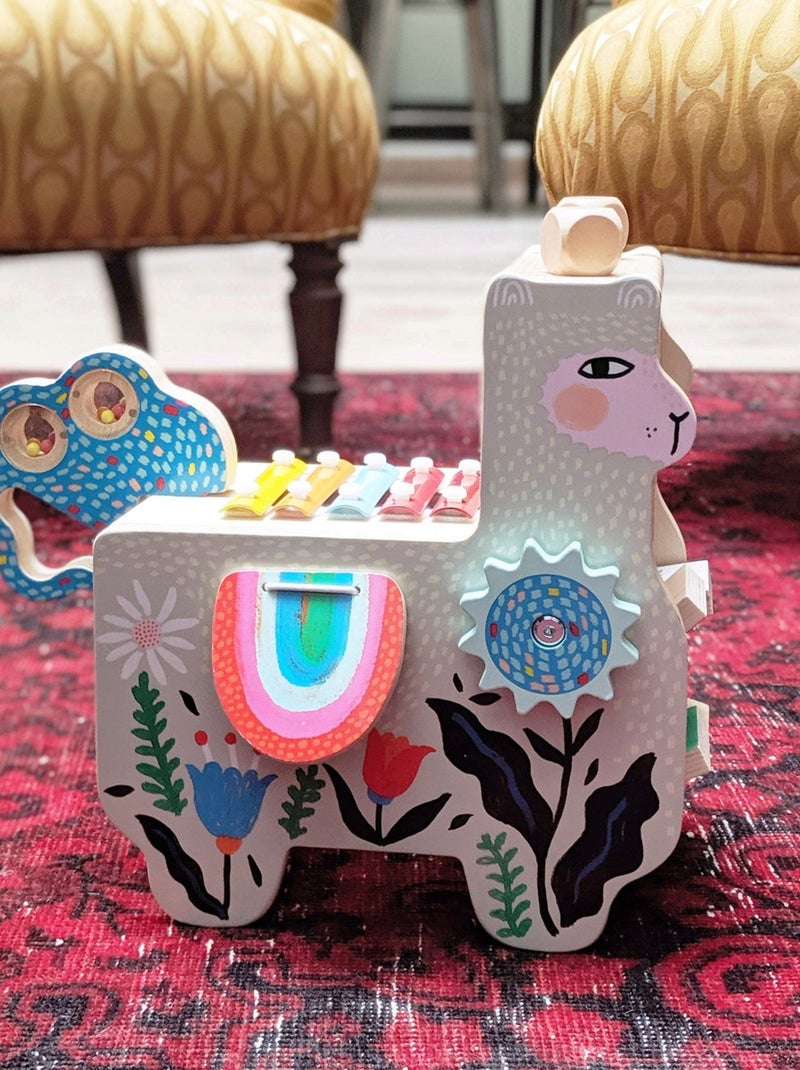 Lili Lama musical en bois Beige - Kiabi