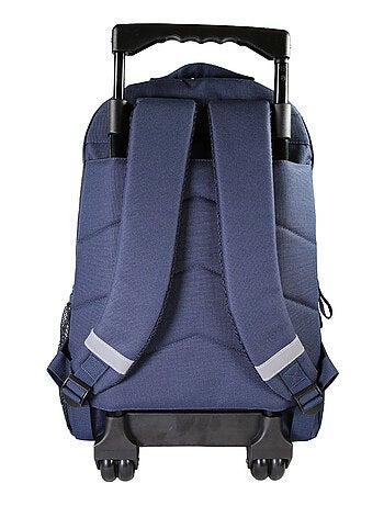 Lili Lou - Sac à dos à roulettes bleu marine 2 compartiments - Bagtrotter