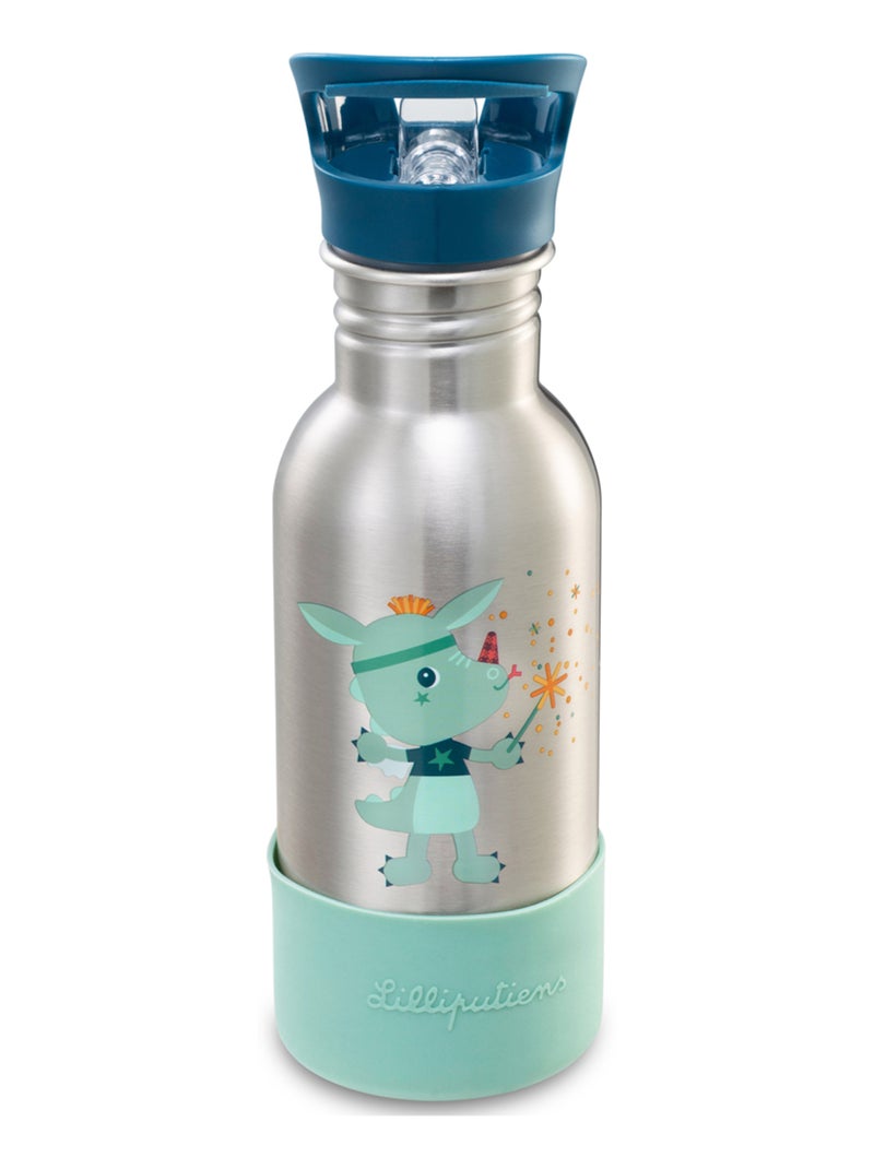 Lilliputiens - Gourde en inox Magic Joe Vert d'eau - Kiabi