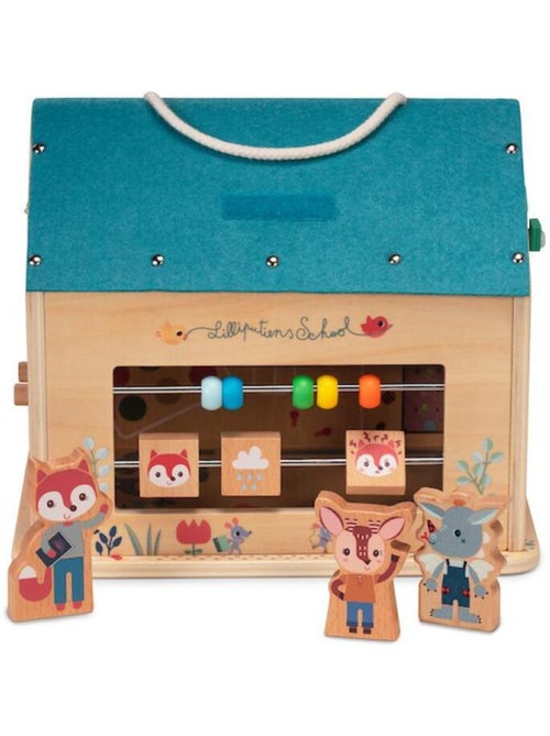 Lilliputiens - Jeu d'activités en bois Ma première école - Kiabi