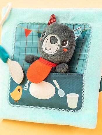 Lilliputiens - Livre d'activités en tissu Bon appétit