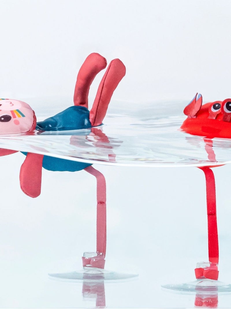 Lilliputiens - Lot de 3 jouets de bain à ventouse Rose - Kiabi