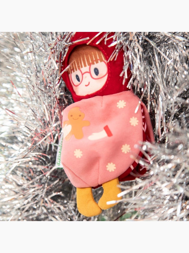 Lilliputiens - Lutin de Noël à suspendre Rouge - Kiabi