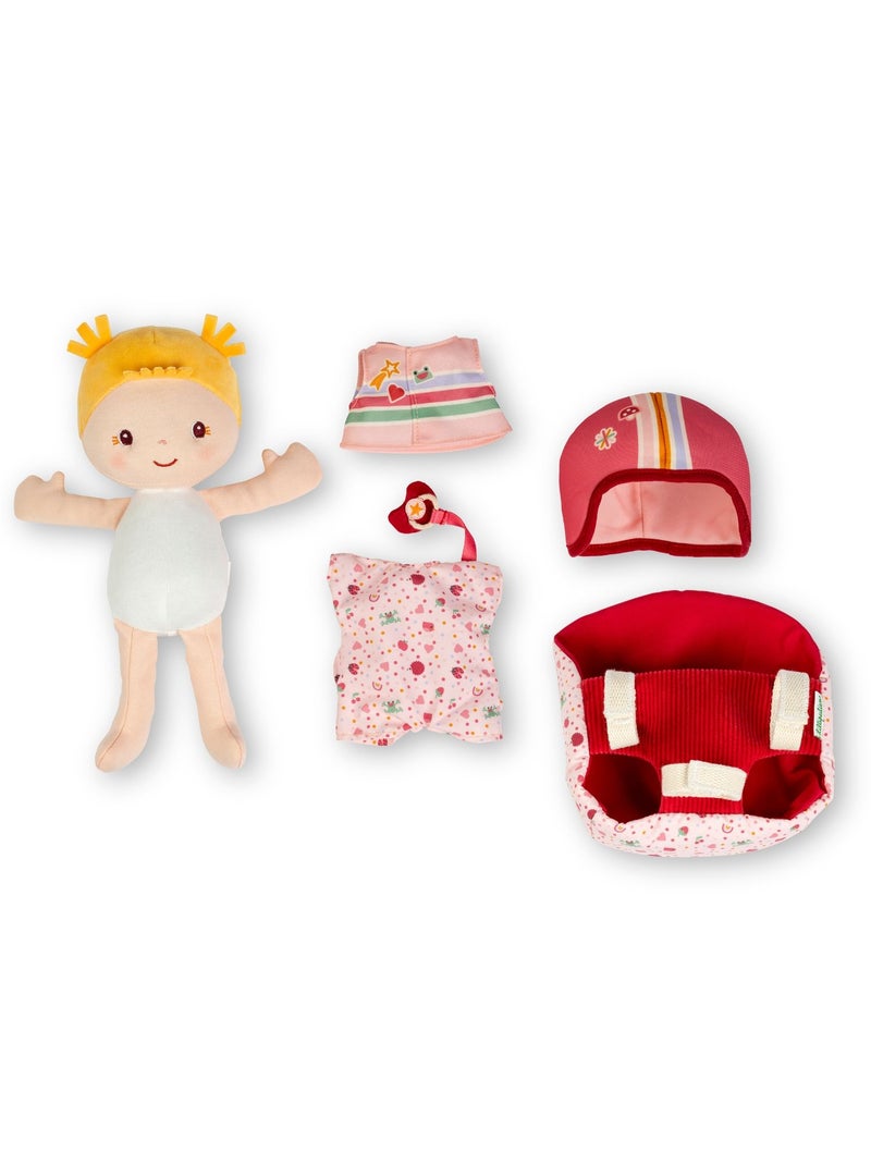 Lilliputiens - Poupée Lena et son siège vélo Rouge - Kiabi