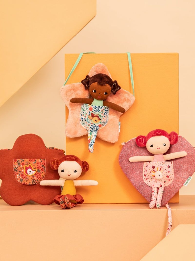 Lilliputiens - Poupée souple et sac Marron - Kiabi