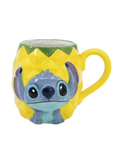 Lilo et Stitch - Mug motif Stitch motif/style Ananas (Design/motif: 3D, Cintré) - Kiabi
