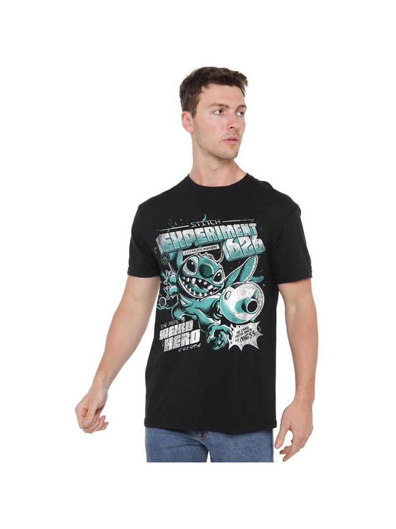 Lilo et Stitch - T-shirt EXPERIMENT (Stitch) Noir - Kiabi
