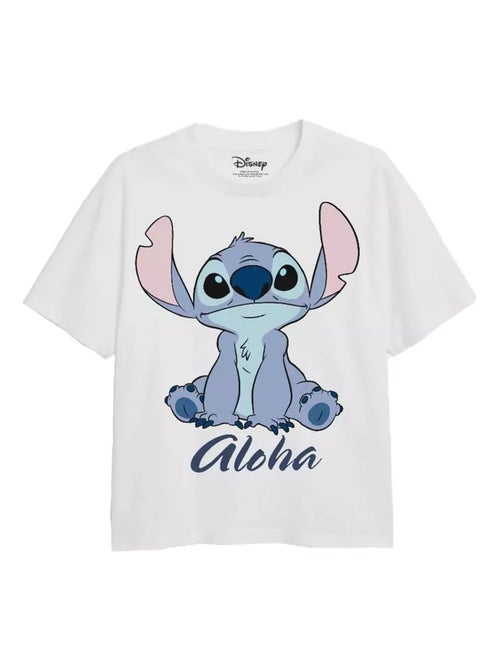 Lilo et Stitch - T-shirt manches courtes ALOHA (Stitch) - Kiabi