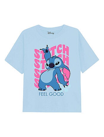 Lilo et Stitch - T-shirt motif ondulé (Stitch)